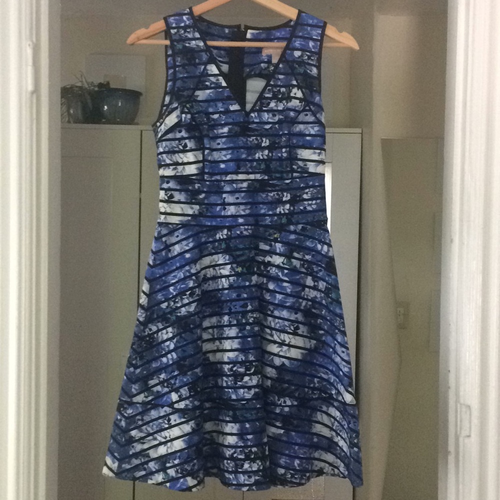 Beautiful Blue Floral Dress from Banana Republic